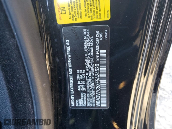 2015 BMW 4 Series 428i with VIN WBA3V7C5XF5A24526, listed as a Copart auction lot 46983755 with 80,158 mi miles and Salvage Title. Bid and sale history available at carsss.com. Image 14.