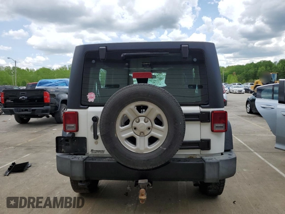 2013 Jeep Wrangler Unlimited Sport RHD with VIN 1C4BJWKG9DL689639, listed as a Copart auction lot 54594975 with 256,837 mi miles and Salvage title. Bid and sale history available at DreamBid. Image 6.