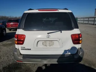 2001 Toyota Sequoia SR5 with VIN 5TDZT34A91S042989, listed as a Copart auction lot 89133665 with 285,365 mi miles and Salvage Title. Bid and sale history available at carsss.com. Image 6.
