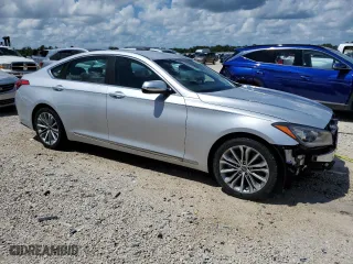 2017 Genesis G80 3.8L with VIN KMHGN4JE9HU177552, listed as a Copart auction lot 68233884 with 72,861 mi miles and Salvage Title. Bid and sale history available at carsss.com. Image 4.