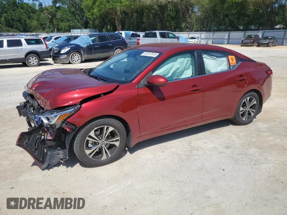 2023 Nissan Sentra SV with VIN 3N1AB8CV3PY229067, listed as a Copart auction lot 53107915 with 30,601 mi miles and Non Repairable. Bid and sale history available at carsss.com. Image 1.