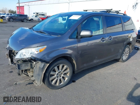2017 Toyota Sienna LE with VIN 5TDJZ3DC2HS154993, listed as a IAAI auction lot 41372165 with 151,300 mi miles. Bid and sale history available at carsss.com. Image 20.