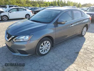 2018 Nissan Sentra SV with VIN 3N1AB7AP4JL652971, listed as a Copart auction lot 50880354 with 53,627 mi miles and Salvage Title. Bid and sale history available at carsss.com. Image 1.