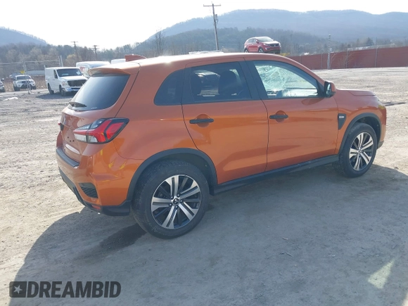 2020 Mitsubishi Outlander Sport ES 2.0 with VIN JA4AR3AU3LU023065, listed as a IAAI auction lot 41742981 with 25,642 mi miles. Bid and sale history available at carsss.com. Image 4.