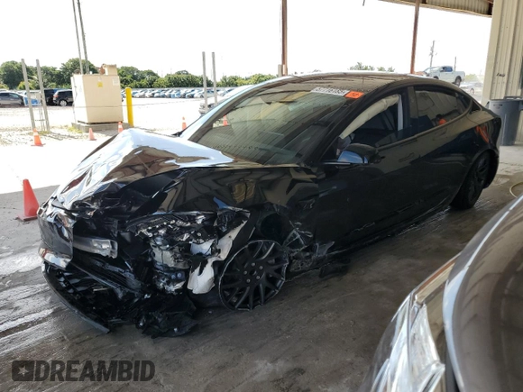 2025 Tesla Model 3 Long Range with VIN 5YJ3E1EA3SF942442, listed as a Copart auction lot 57716185 with Not provided miles and Non repairable. Bid and sale history available at DreamBid. Image 1.