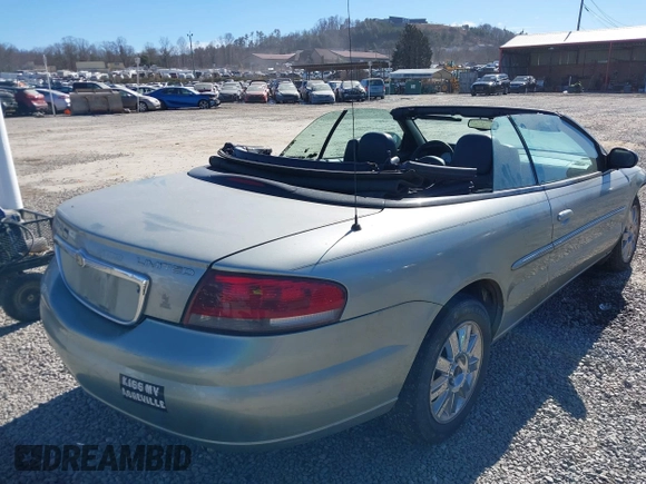 2004 Chrysler Sebring Limited with VIN 1C3EL65R24N295199, listed as a IAAI auction lot 41463140 with Not Provided miles and . Bid and sale history available at DreamBid. Image 4.