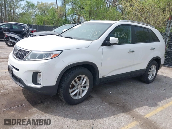 2015 Kia Sorento LX with VIN 5XYKTDA60FG554894, listed as a IAAI auction lot 41926004 with 93,523 mi miles. Bid and sale history available at carsss.com. Image 18.