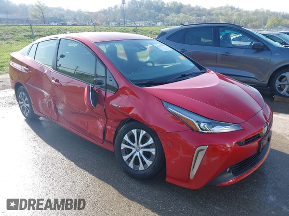 2020 Toyota Prius LE with VIN JTDL9RFU8L3019030, listed as a IAAI auction lot 41973490 with 58,361 mi miles and . Bid and sale history available at DreamBid. Image 1.