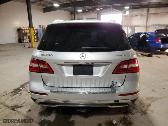 2015 Mercedes-Benz M-Class ML 350 with VIN 4JGDA5HB0FA543820, listed as a Copart auction lot 76116434 with 76,431 mi miles and Salvage Title. Bid and sale history available at carsss.com. Image 6.