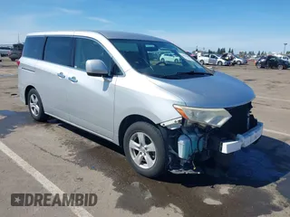 2012 Nissan Quest SL with VIN JN8AE2KP9C9037998, listed as a IAAI auction lot 41852100 with 181,971 mi miles. Bid and sale history available at carsss.com. Image 1.