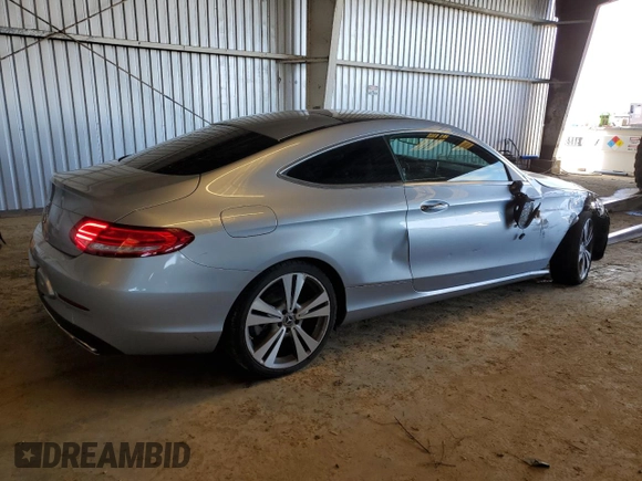 2018 Mercedes-Benz C 300 with VIN WDDWJ4JB8JF669670, listed as a Copart auction lot 51093265 with 63,493 mi miles and Salvage title. Bid and sale history available at DreamBid. Image 3.