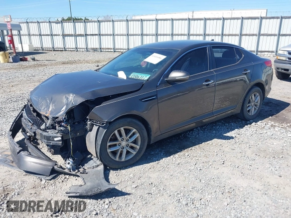 2013 Kia Optima LX with VIN 5XXGM4A74DG176057, listed as a IAAI auction lot 41826086 with 203,204 mi miles. Bid and sale history available at carsss.com. Image 2.