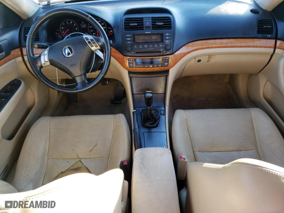 2005 Acura TSX with VIN JH4CL95805C020535, listed as a Copart auction lot 80258024 with 182,849 mi miles and Salvage Title. Bid and sale history available at carsss.com. Image 8.