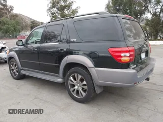 2002 Toyota Sequoia SR5 with VIN 5TDZT34A92S122584, listed as a IAAI auction lot 42082650 with 256,731 mi miles and . Bid and sale history available at carsss.com. Image 3.