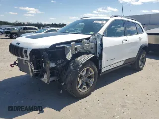 2019 Jeep Cherokee Trailhawk with VIN 1C4PJMBX4KD118383, listed as a Copart auction lot 52187325 with 51,511 mi miles and Salvage Title. Bid and sale history available at DreamBid. Image 1.