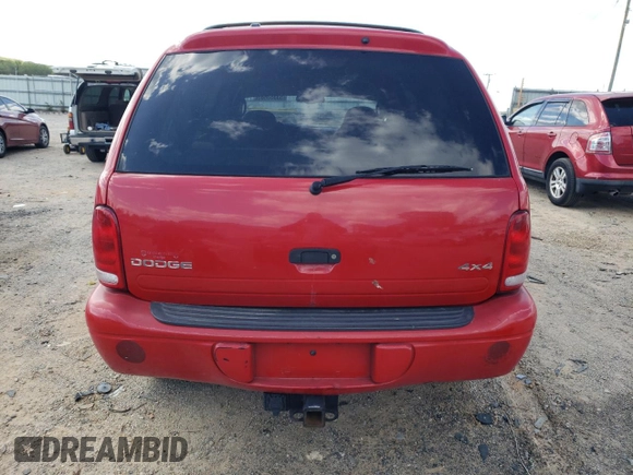2001 Dodge Durango with VIN 1B4HS28Z71F635773, listed as a Copart auction lot 53353665 with 176,290 mi miles and Salvage Title. Bid and sale history available at carsss.com. Image 6.