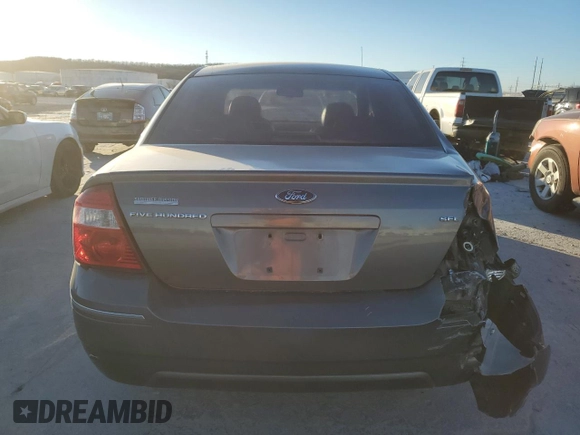 2006 Ford Five Hundred SEL with VIN 1FAFP24136G165874, listed as a Copart auction lot 37332164 with 201,204 mi miles and Salvage Title. Bid and sale history available at carsss.com. Image 6.