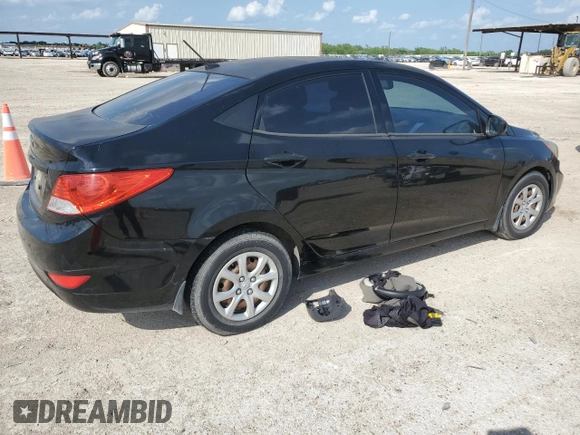 2013 Hyundai Accent GLS with VIN KMHCT4AE3DU394772, listed as a Copart auction lot 53998105 with 130,026 mi miles and Salvage Title. Bid and sale history available at carsss.com. Image 3.