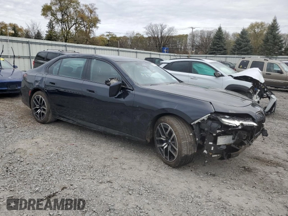 2024 BMW 7 Series 760i xDrive z VIN WBA33EJ08RCR11878, wystawiony jako Copart lot #78952474 z przebiegiem 280 mil mil oraz Szkoda całkowita • Salvage title. Historia ofert i sprzedaży dostępna na DreamBid. Obrazek 4.