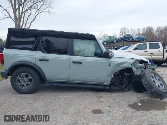 2024 Ford Bronco Big Bend with VIN 1FMDE7BH7RLA97347, listed as a IAAI auction lot 41995797 with 2,106 mi miles and . Bid and sale history available at DreamBid. Image 14.