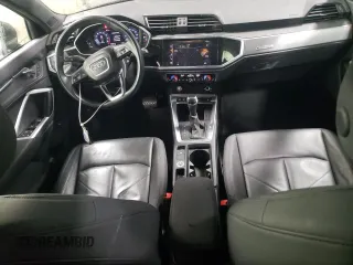 2020 Audi Q3 S line Premium with VIN WA1DECF33L1028387, listed as a Copart auction lot 46089625 with 49,297 mi miles and Salvage Title. Bid and sale history available at carsss.com. Image 8.