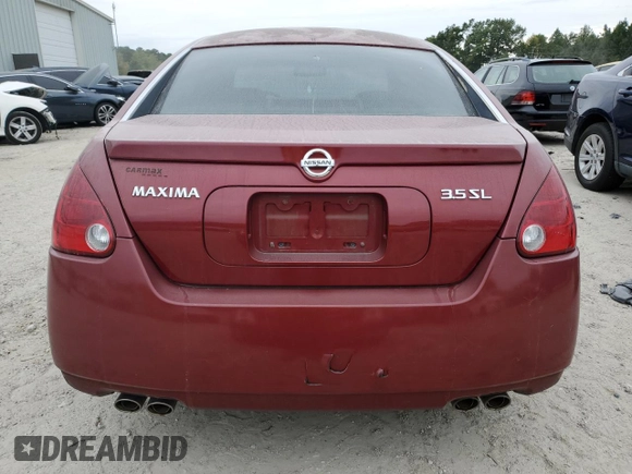 2006 Nissan Maxima 3.5 SL with VIN 1N4BA41E36C852637, listed as a Copart auction lot 66534603 with 149,033 mi miles and Salvage Title. Bid and sale history available at carsss.com. Image 6.