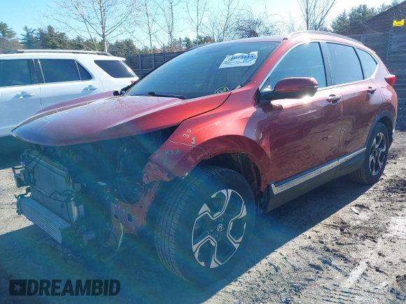 2017 Honda CR-V Touring with VIN 5J6RW2H95HL063877, listed as a IAAI auction lot 41982213 with 47,265 mi miles. Bid and sale history available at carsss.com. Image 2.