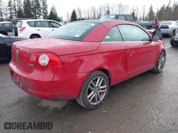 2008 Volkswagen Eos Lux z VIN WVWFA71FX8V016563, wystawiony jako IAAI lot #41688712 z przebiegiem 240 888 mil mil oraz . Historia ofert i sprzedaży dostępna na DreamBid. Obrazek 4.