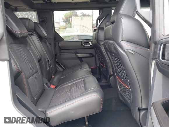 2024 Ford Bronco Raptor with VIN 1FMEE0RRXRLB33753, listed as a IAAI auction lot 42465984 with 1,702 mi miles and . Bid and sale history available at DreamBid. Image 8.