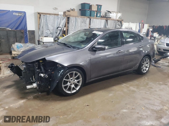2014 Dodge Dart SXT with VIN 1C3CDFBB2ED831913, listed as a Copart auction lot 48676575 with 109,424 mi miles and Salvage Title. Bid and sale history available at carsss.com. Image 1.