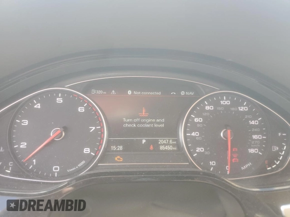 2014 Audi A8 4.0T with VIN WAUR2AFDXEN010107, listed as a Copart auction lot 62056544 with 85,450 mi miles and Non repairable. Bid and sale history available at DreamBid. Image 9.