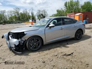 2025 Acura Integra w/A-Spec Package with VIN 19UDE4H30SA010941, listed as a Copart auction lot 53807295 with 1,600 mi miles and Salvage title. Bid and sale history available at DreamBid. Image 1.