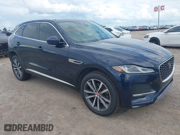 2023 Jaguar F-Pace S with VIN SADCJ2EX1PA705510, listed as a IAAI auction lot 42238630 with 38,935 mi miles and . Bid and sale history available at DreamBid. Image 1.