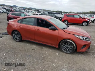 2024 Kia Forte GT-Line with VIN 3KPF54AD3RE716822, listed as a Copart auction lot 51407225 with 22,072 mi miles and Salvage Title. Bid and sale history available at DreamBid. Image 4.