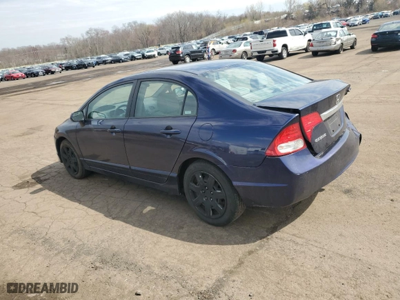 2009 Honda Civic Sdn LX with VIN 2HGFA16569H514400, listed as a Copart auction lot 53311275 with 93,679 mi miles and Salvage Title. Bid and sale history available at carsss.com. Image 2.