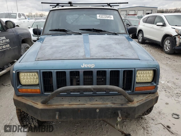 1999 Jeep Cherokee Sport with VIN 1J4FF68S4XL567848, listed as a Copart auction lot 43222045 with 280,178 mi miles and Salvage title. Bid and sale history available at DreamBid. Image 5.