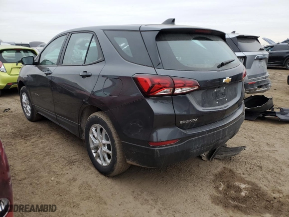 2022 Chevrolet Equinox LS with VIN 3GNAXSEV0NS210606, listed as a Copart auction lot 44415755 with 14,319 mi miles and Salvage Title. Bid and sale history available at carsss.com. Image 2.