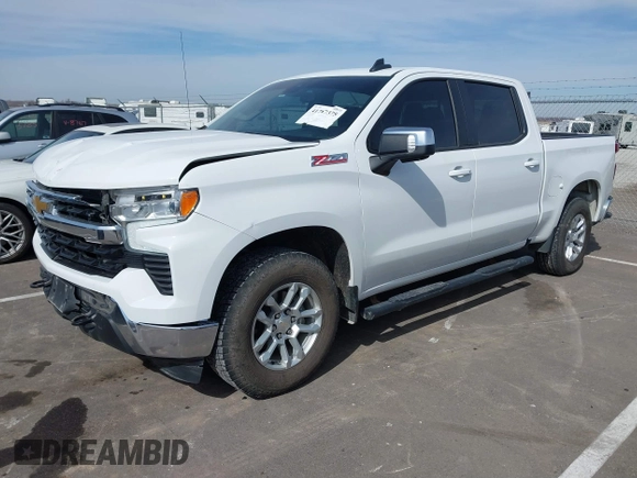 2023 Chevrolet Silverado 1500 LT with VIN 2GCUDDEDXP1140242, listed as a IAAI auction lot 41707375 with 92,900 mi miles. Bid and sale history available at carsss.com. Image 2.