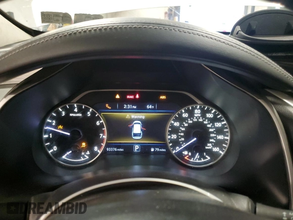 2015 Nissan Murano SL with VIN 5N1AZ2MH0FN270861, listed as a Copart auction lot 86621814 with 93,376 mi miles and Salvage Title. Bid and sale history available at DreamBid. Image 9.