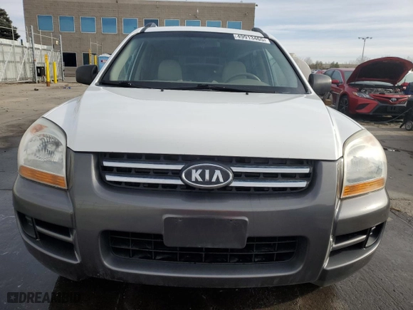 2008 Kia Sportage LX with VIN KNDJE724087522774, listed as a Copart auction lot 49913465 with 115,392 mi miles and Salvage Title. Bid and sale history available at carsss.com. Image 5.