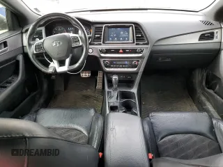 2018 Hyundai Sonata SEL with VIN 5NPE34AF8JH727138, listed as a Copart auction lot 48195065 with 136,278 mi miles and Salvage Title. Bid and sale history available at DreamBid. Image 8.