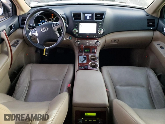 2012 Toyota Highlander Hybrid Limited with VIN JTEDC3EH7C2005032, listed as a Copart auction lot 85817754 with 104,674 mi miles and Salvage Title. Bid and sale history available at carsss.com. Image 8.