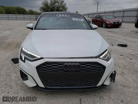 2023 Audi A3 Premium with VIN WAUAUDGY4PA105461, listed as a Copart auction lot 65186083 with 6,156 mi miles. Bid and sale history available at carsss.com. Image 5.