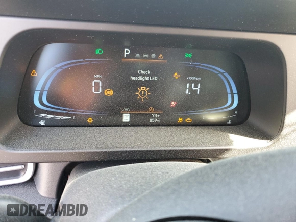 2025 Hyundai Elantra SE with VIN KMHLL4DG5SU860163, listed as a Copart auction lot 49265235 with 859 mi miles and Salvage title. Bid and sale history available at DreamBid. Image 9.