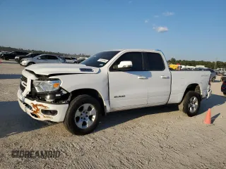 2023 Ram 1500 Big Horn with VIN 1C6SRFBTXPN554661, listed as a Copart auction lot 75250964 with 19,560 mi miles and Salvage Title. Bid and sale history available at carsss.com. Image 1.