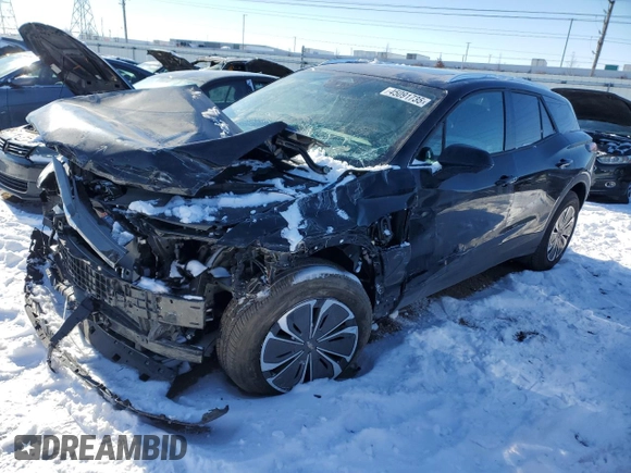 2024 Chevrolet Blazer EV eAWD LT z VIN 3GNKDBRJ2RS258375, wystawiony jako Copart lot #45091735 z przebiegiem 5 162 mil mil oraz Szkoda całkowita • Salvage title. Historia ofert i sprzedaży dostępna na DreamBid. Obrazek 1.