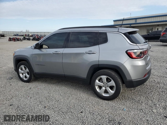 2021 Jeep Compass Latitude with VIN 3C4NJCBB6MT522725, listed as a Copart auction lot 52069125 with 54,008 mi miles and Salvage title. Bid and sale history available at DreamBid. Image 2.