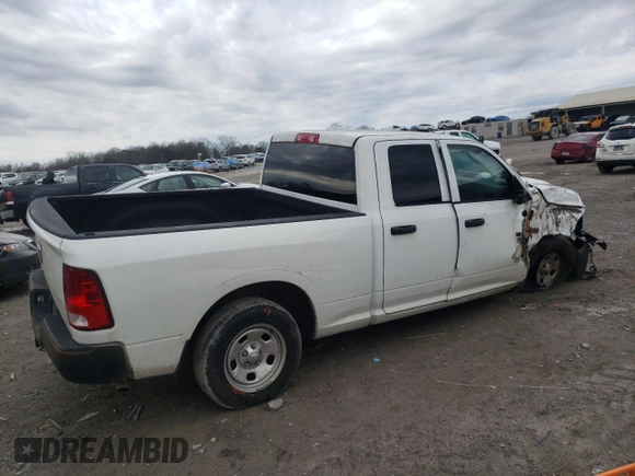 2019 Ram 1500 Classic Express with VIN 1C6RR6FT1KS722884, listed as a Copart auction lot 44250585 with 61,857 mi miles and Salvage Title. Bid and sale history available at carsss.com. Image 3.
