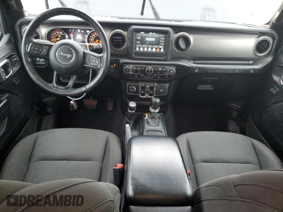 2020 Jeep Wrangler Unlimited Sport S with VIN 1C4HJXDG7LW170227, listed as a Copart auction lot 54739265 with 54,016 mi miles and Salvage title. Bid and sale history available at DreamBid. Image 8.