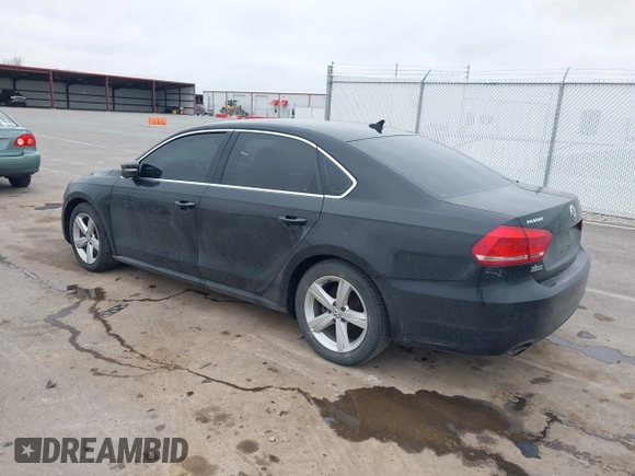 2013 Volkswagen Passat SE w/Sunroof & Nav with VIN 1VWBP7A30DC123501, listed as a IAAI auction lot 41562201 with 170,862 mi miles. Bid and sale history available at carsss.com. Image 3.
